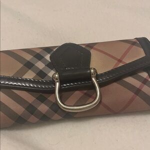 Burberry Tan and Black Wallet